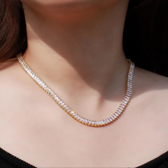 🎁 The Larynah Lab Diamond Tennis Necklace - Picture 11 of 14